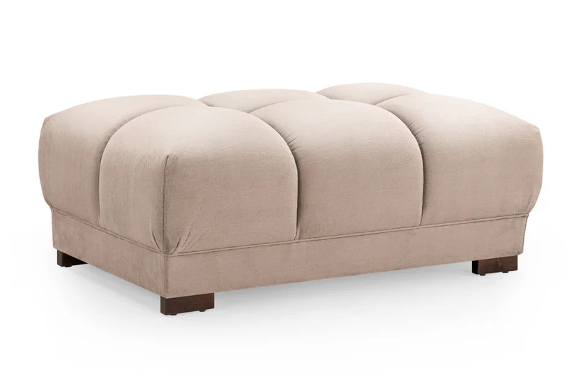 Osla Sofa Mocha Footstool Stylish Cream Comfort Seating