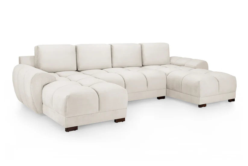 Osla Sofa Cream U Shape Corner – Stylish Cream Comfort Seating