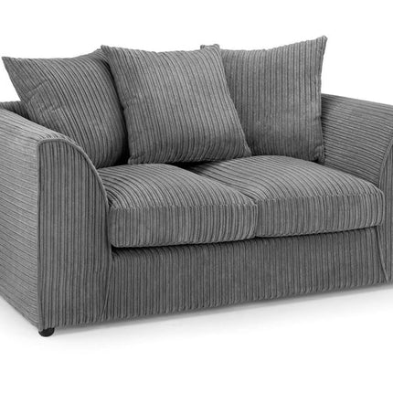 Pebble Jumbo Corded 2 Seater Sofa – Stylish Grey Comfort Seating