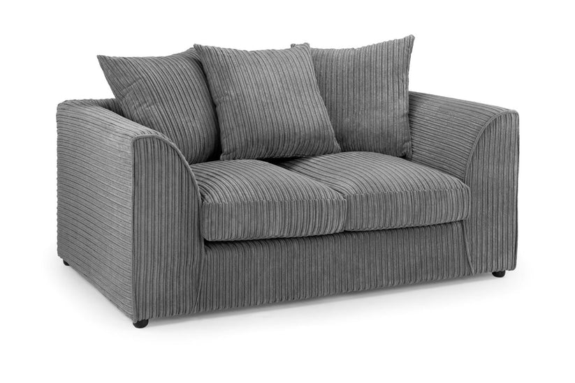 Pebble Jumbo Corded 2 Seater Sofa – Stylish Grey Comfort Seating