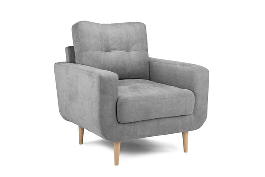 Vera 1 Seater Sofa Armchair – Stylish Grey Comfort Seating