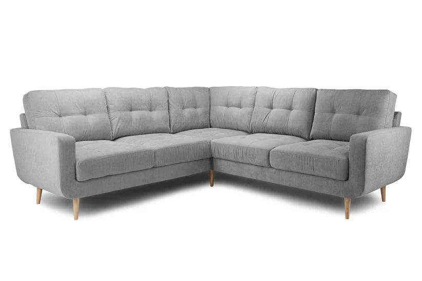 Vera Corner Sofa Set – Stylish Grey Comfort Seating