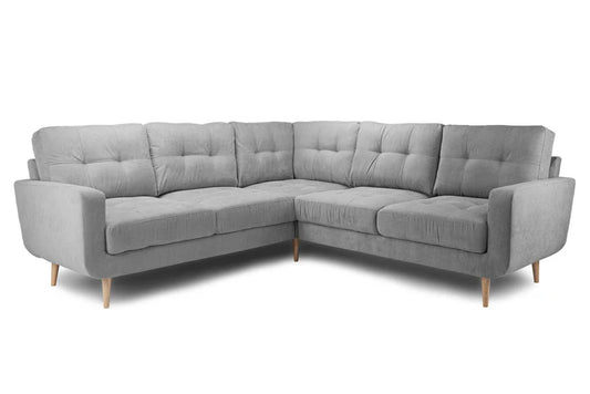 Vera Corner Sofa Set – Stylish Grey Comfort Seating
