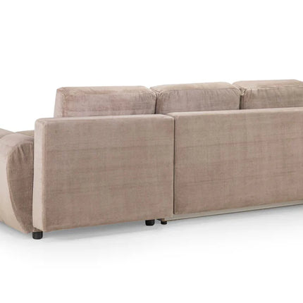 Osla Sofa L Shape Sofa Bed Corner – Stylish Mocha Comfort Seating