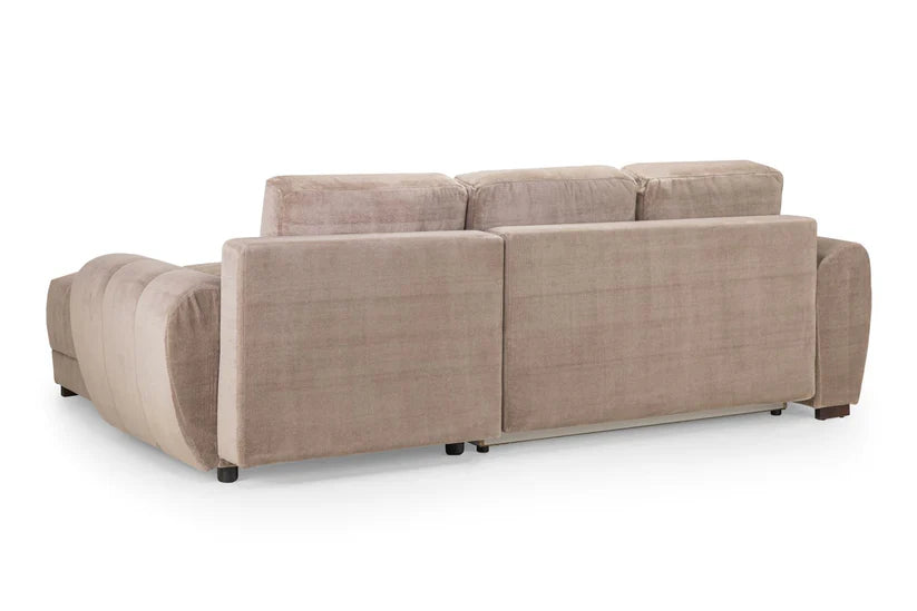 Osla Sofa L Shape Corner – Stylish Mocha Comfort Seating
