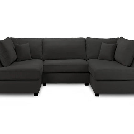 Chesbee Sofa U Shape Corner Sofa – Stylish Black Comfort Seating