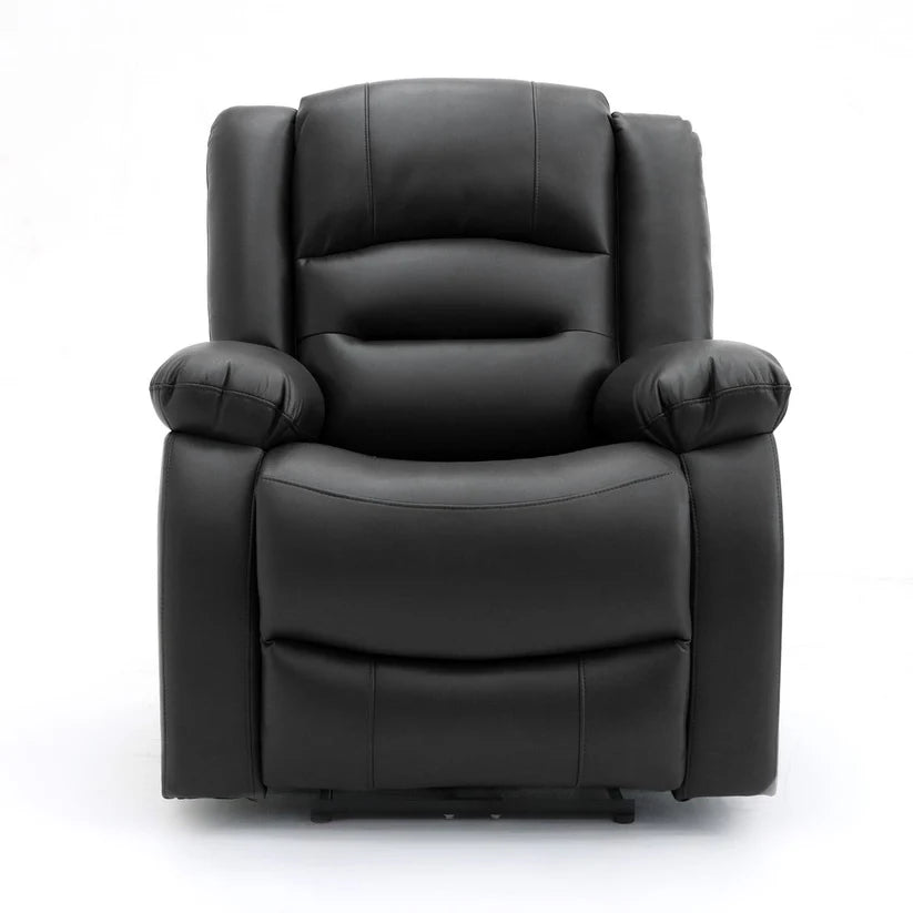 Lumo Armchair Electric Recliner Sofa – Stylish Black Leather Comfort Seating