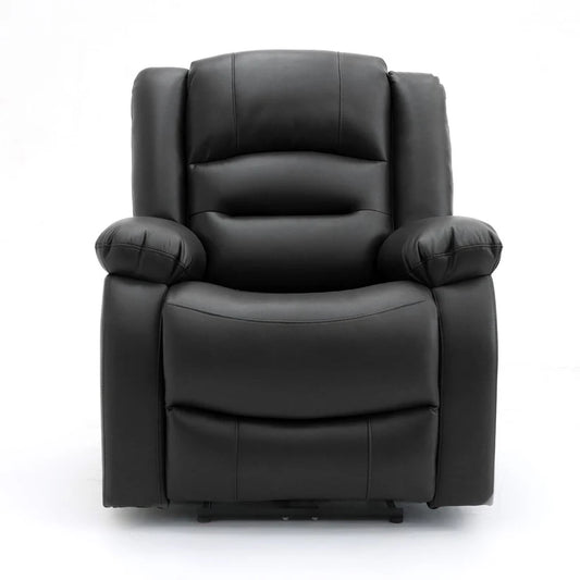 Lumo Armchair Electric Recliner Sofa – Stylish Black Leather Comfort Seating