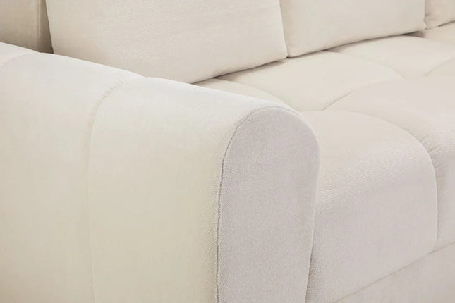 Osla Sofa L Shape Corner Sofa Bed – Stylish Cream Comfort Seating