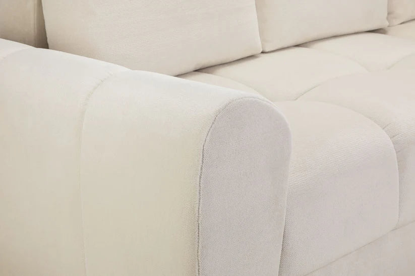 Osla Sofa L Shape Corner – Stylish Cream Comfort Seating