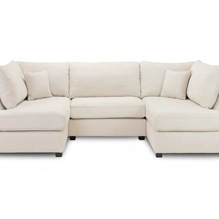 Chesbee Sofa U Shape Corner Sofa – Stylish Beige Comfort Seating