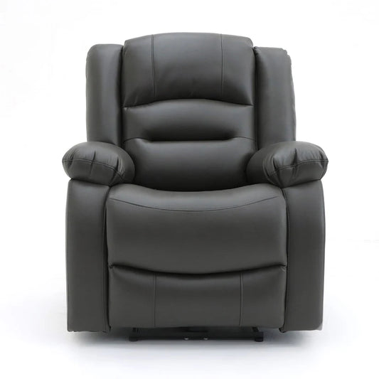 Lumo Armchair Electric Recliner Sofa – Stylish Grey Leather Comfort Seating
