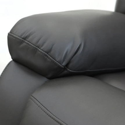 Lumo 2 Seater Electric Recliner Sofa – Stylish Grey Leather Comfort Seating