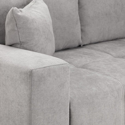 Nest Sofa Bed L Shape Corner – Stylish Grey Comfort Seating (Left Hand)