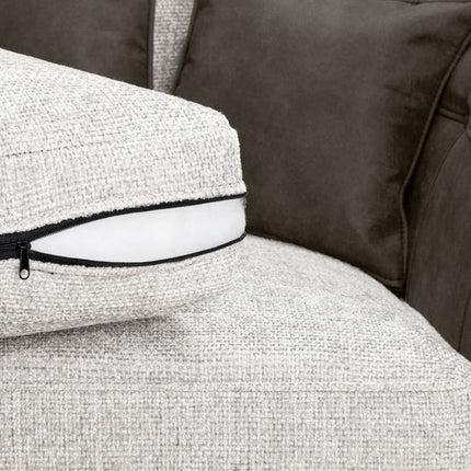 Tuxelle 3 Seater Sofa – Stylish Grey / Brown Comfort Seating
