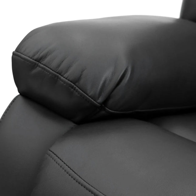 Lumo 2 Seater Electric Recliner Sofa – Stylish Black Leather Comfort Seating