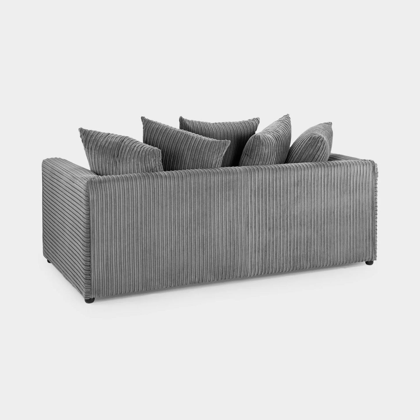 Pebble Jumbo Corded 3 Seater Sofa – Stylish Grey Comfort Seating