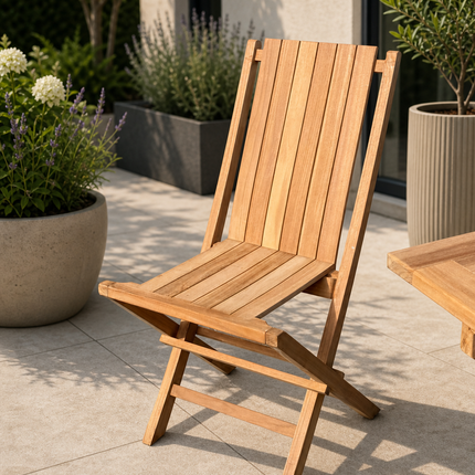 Windsor Teak Folding Chair