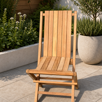 Windsor Teak Folding Chair
