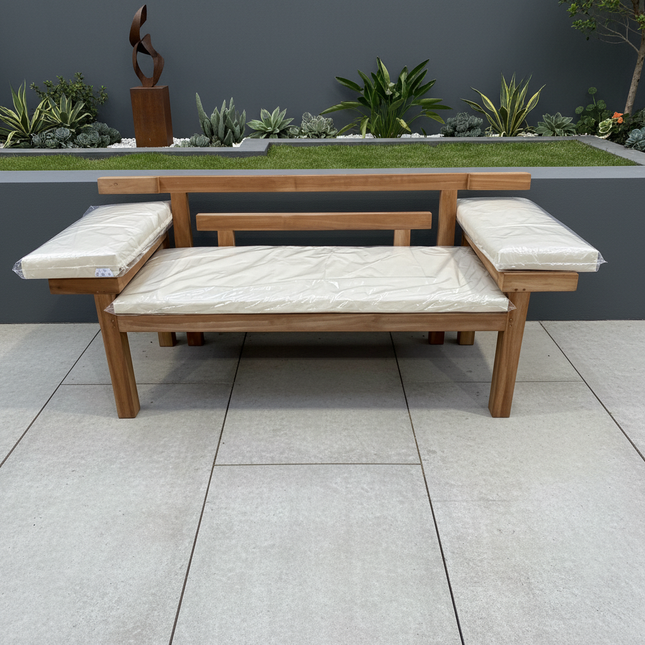 Luxury Teak Bench 3 Seater Garden
