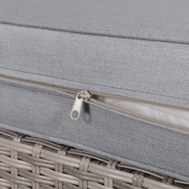 Ashford Rattan Garden Furniture Corner Sofa Set With Rising Table (Rectangle) - Right Hand