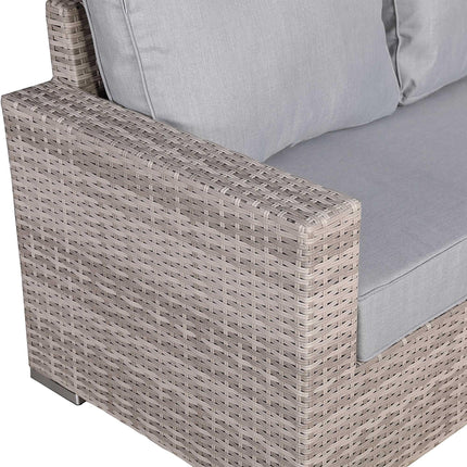 Ashford Rattan Garden Furniture Corner Sofa Set With Rising Table (Rectangle) - Left Hand