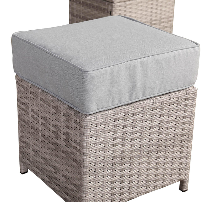 Ashford Rattan Garden Furniture Corner Sofa Set With Rising Table - Left Hand