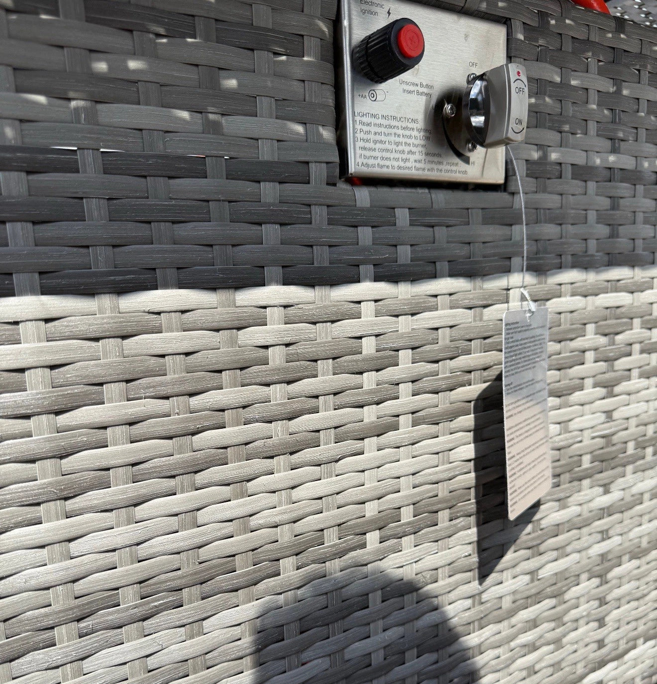 Oasis Rattan Garden Furniture Fire Pit Corner Sofa Set