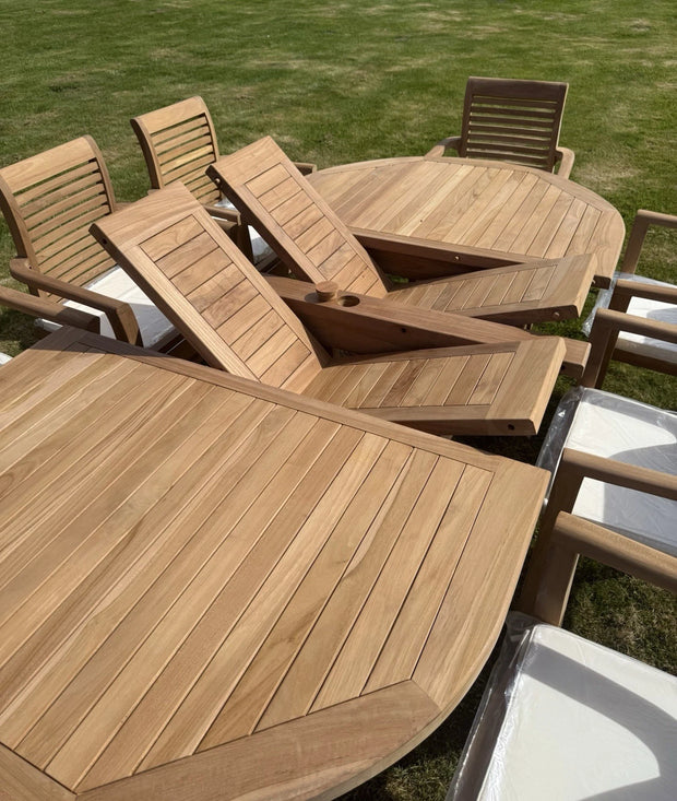 <h4>Teak Extending Tables</h4>